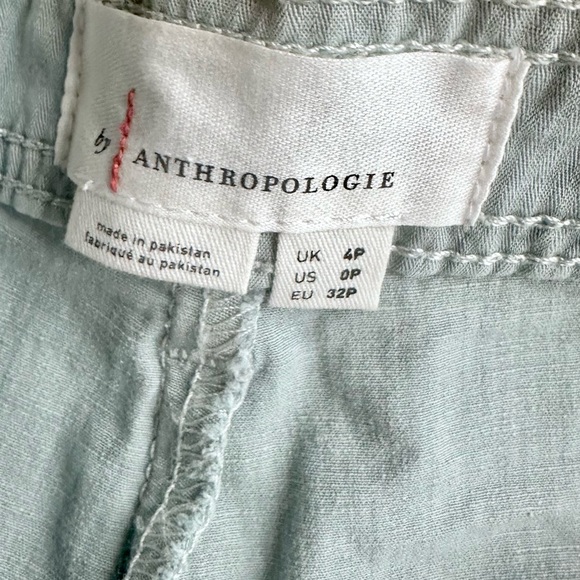 NWT By Anthropologie Utility Barrel Leg Pants Light Blue 0 Petite - Picture 6 of 7